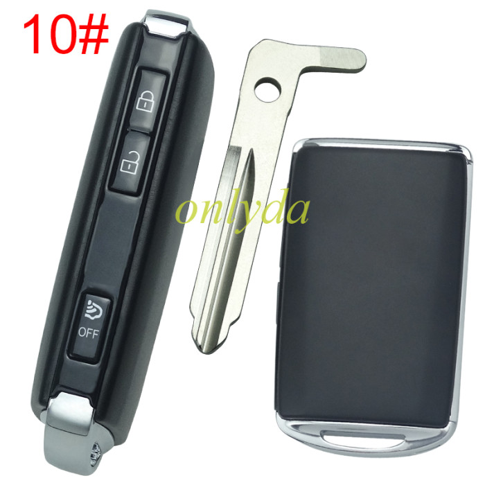 2020 new mazda remote key case with blade ,without badge, pls choose button model
