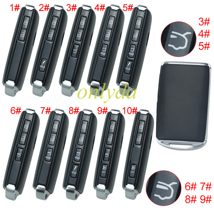 2020 new mazda remote key case with blade ,without badge, pls choose button model