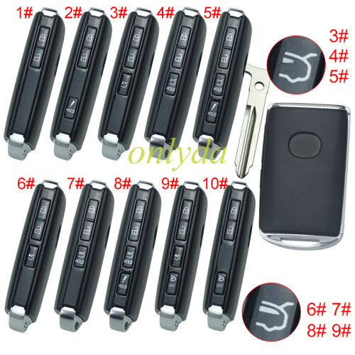 2020 new mazda remote key case with blade ,with badge, pls choose button model