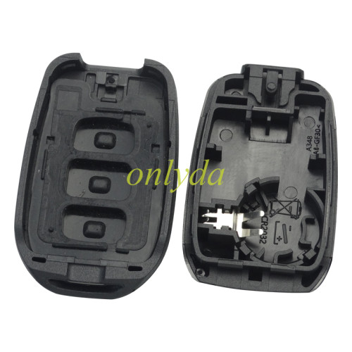 Renault New Dacia Rear Cover  3 button remote key blank with logo ,with blade