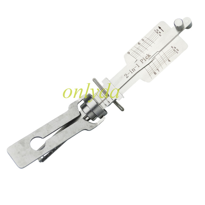 MOQ 20pcs Aftermarket ODM(Customize) High quality  2 in 1 tools，Audi HU162 （T9) 2 In 1 lock pick and decoder