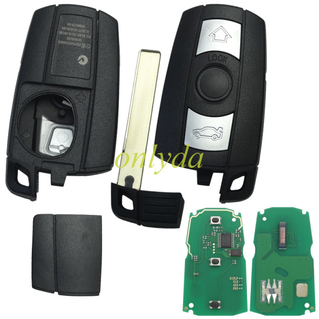 For BMW CAS3 3B remote  315/434/868MHZ 7945 chip bmw 1、3、5、6、X5，X6，Z4 series,please choose the frequency