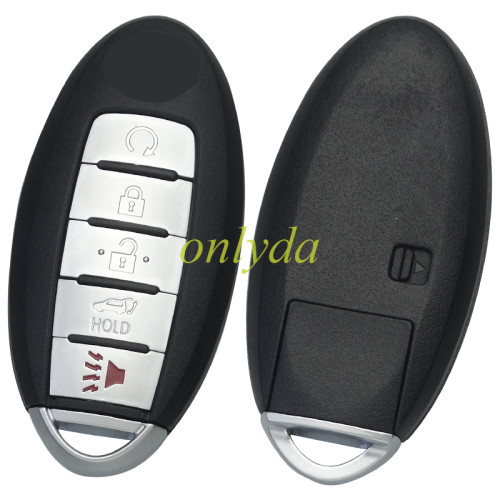 Nissan 4+1button  key blank with nissan logo , with balde
