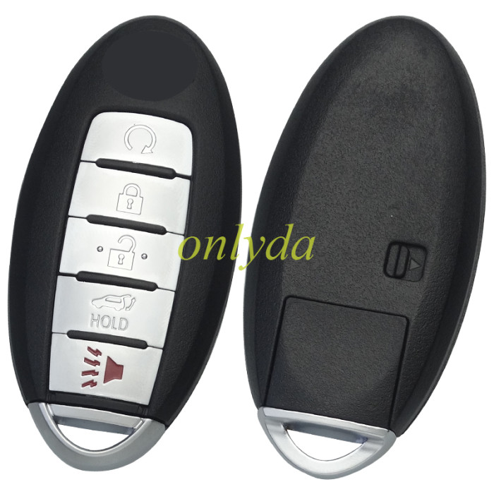 Nissan 4+1button  key blank with nissan logo , with balde