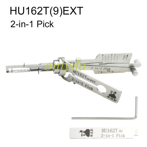 MOQ 20pcs Aftermarket ODM(Customize) High quality  2 in 1 tools，Audi HU162 （T9) 2 In 1 lock pick and decoder