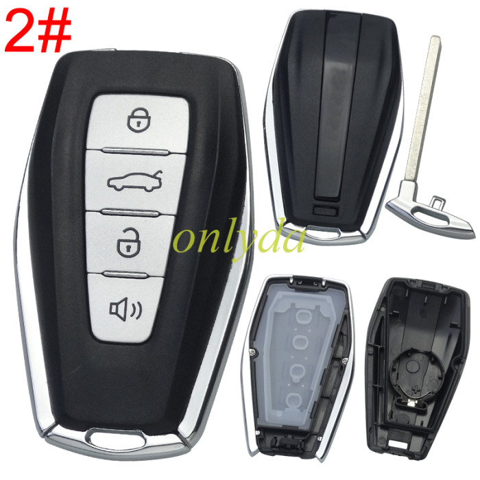Geely 4button remote key shell without logo