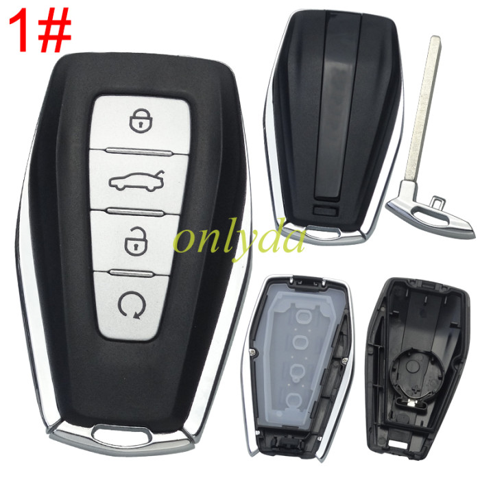 Geely 4button remote key shell without logo