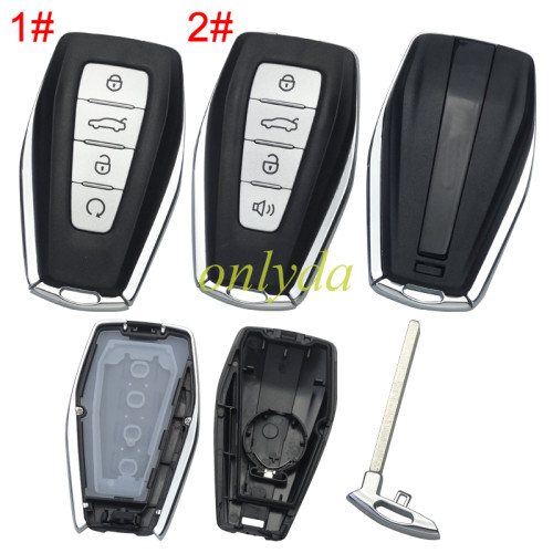 Geely 4button remote key shell without logo
