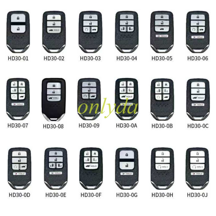 Lonsdor HD30  series universal remote key  for Honda, pls choose button