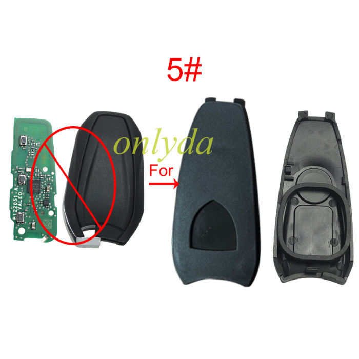 Separate rear cover for Peugeot-B27 shell for thin PCB,pls choose model