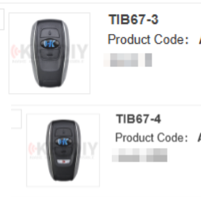 KEYDIY TIB67-3/TIB67-4 universal smart key for Subaru
