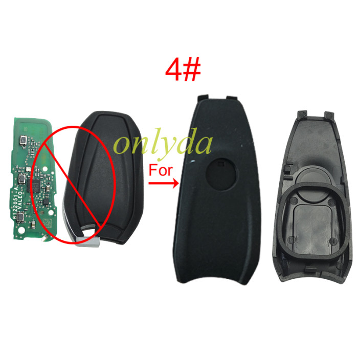 Separate rear cover for Peugeot-B27 shell for thin PCB,pls choose model