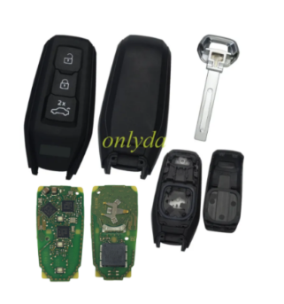 OEM New Audi 5D smart key with high-configuration 3BUTTON 433mhz keyless remote key with 5D MQB49chip   PN:85H 959 754 F  85H959754F Original PCB + aftermarket key shell