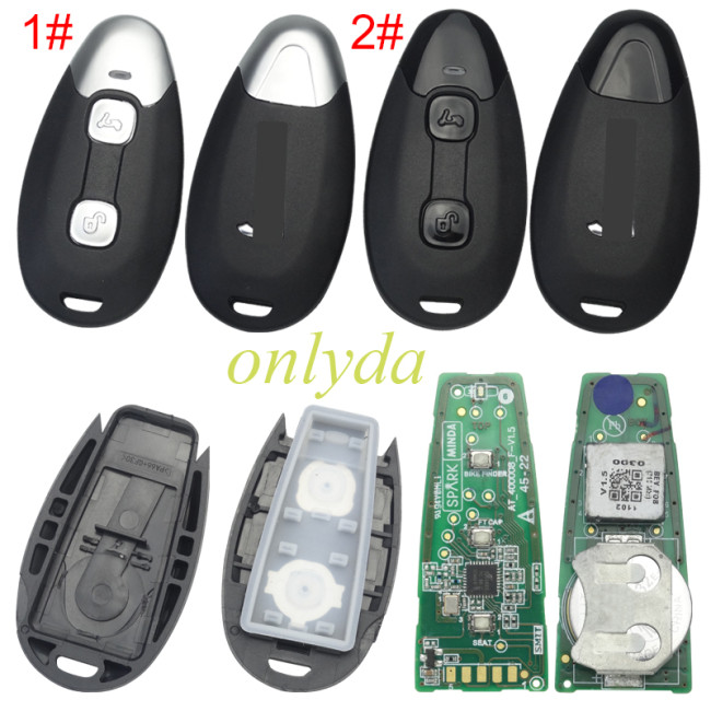 For Vespa 300 Beverly 400 Universal Piaggio Beverly 400 scooter 315MHZ/433MHZ 4A chip original PCB +high quality aftermarket shell