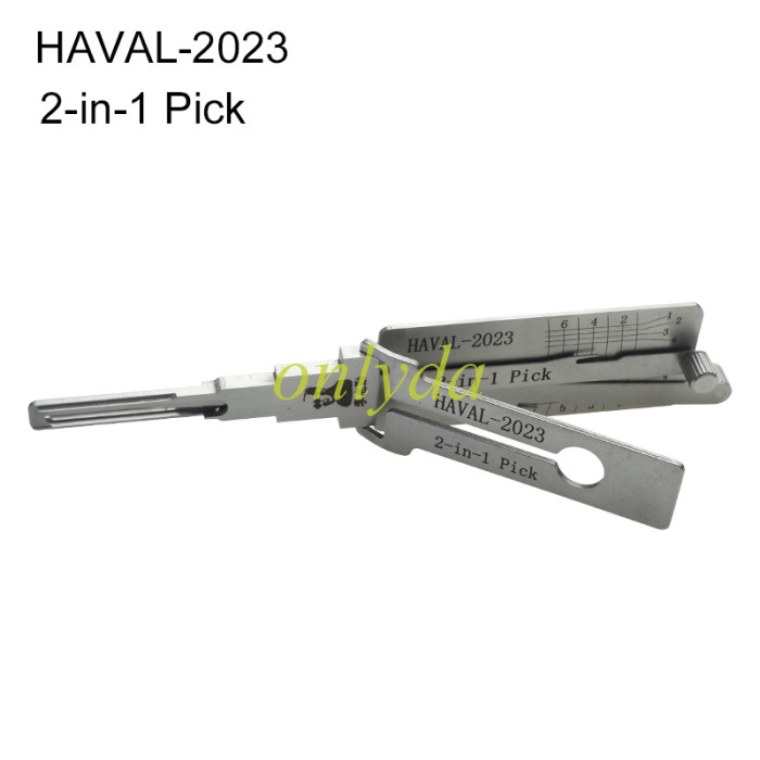 HAVAL-2023 lishi 2 in 1 decode and lockpick for New Haval H6 F7 F7X VV5 VV