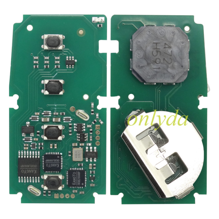 For Toyota Hliux remote key with 314.35-312.09 /433.58-434.3MHZ with Toyota H chip BM1ET 61A965-0182, pls choose model
