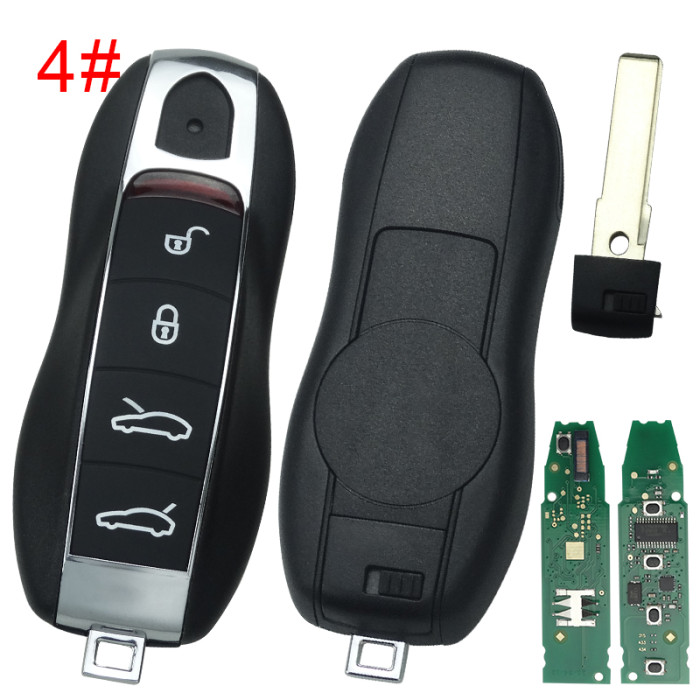 For Porsche unkeyless remote key with 315mhz /434mhz  Porsche Cayenne (2010+) Porsche Panamera(2010+) Porsche Macan(2010+), pls choose button and frequency