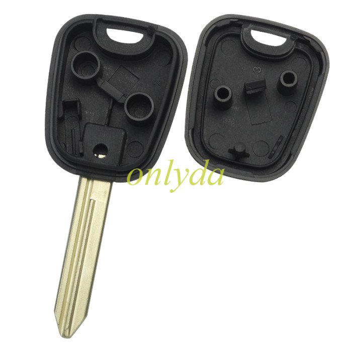 For  Peugeot  transponder key shell with Peugeot lion badge, blade SX9