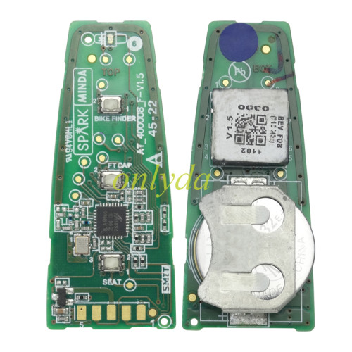 For Vespa 300 Beverly 400 Universal Piaggio Beverly 400 scooter 315MHZ/433MHZ  4A chip original PCB +high quality aftermarket shell