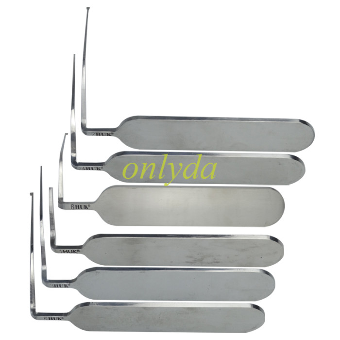HUK 6-Piece Angled Pick Set