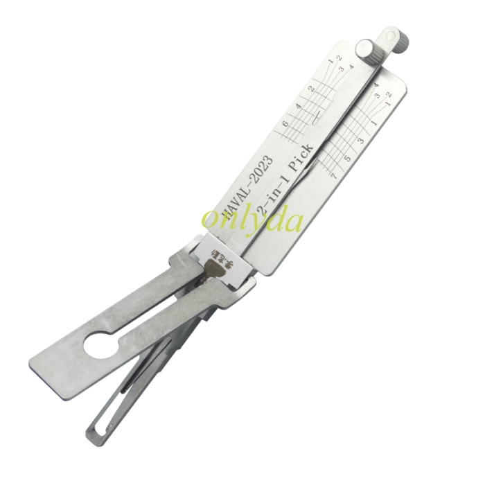 HAVAL-2023 lishi 2 in 1 decode and lockpick for New Haval H6 F7 F7X VV5 VV