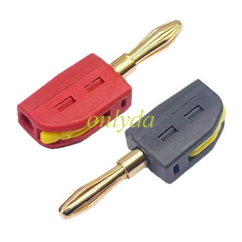 4M quick-connect banana plug, solder-free, high current 32A, power test instrument plug, one set