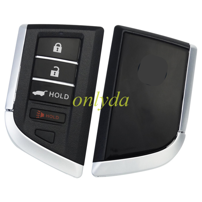 Acura 3+1button remote Key Shell with blade with logo