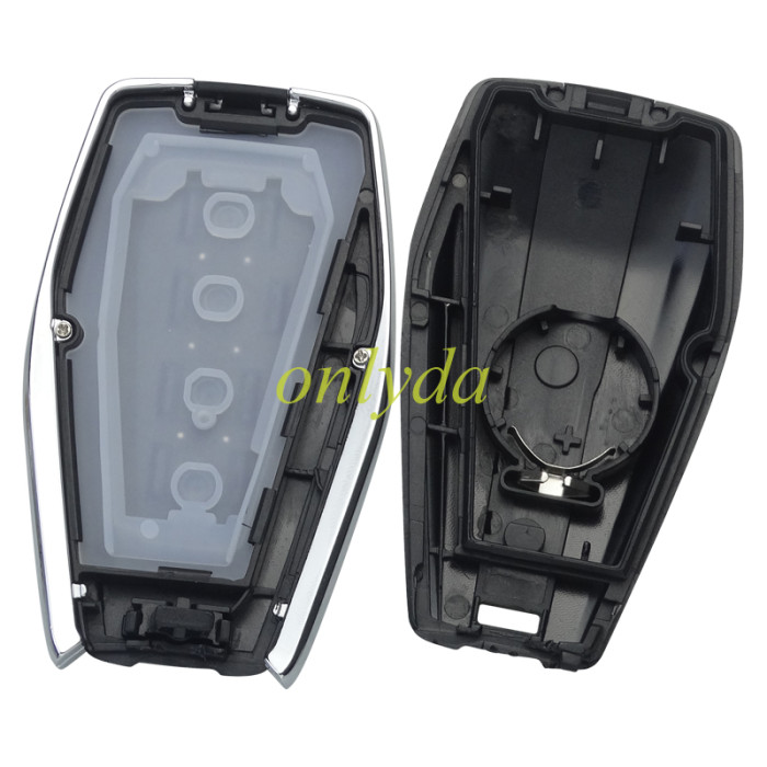 For Geely 4 button remote key shell with badge ， pls choose button