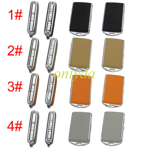 VOLVO remote replacement key shell Genuine Leather without  logo, pls choose colors.