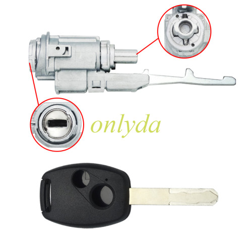 Honda Odyssey Ignition Lock 06351-TE0-A11I With one remote key shell