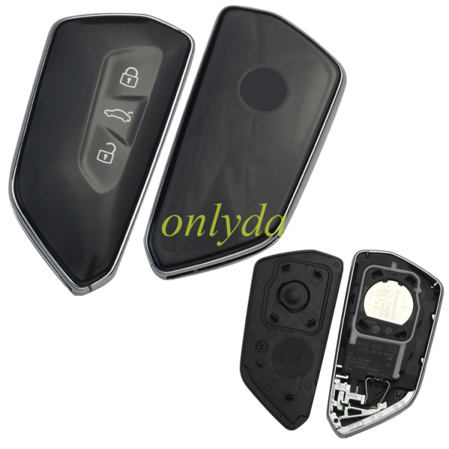 VW original 3 button remote key with 434mhz MQB49 5D CMIIT 5HG959753 / 5HG 959 753 2020 Smart Key Remote Model: FS19 P/N: 5HG 959 753 ID:2019DJ4845 FCCID:NBGFS19 01S Model:FS19 ANATEL:01812-19-05364