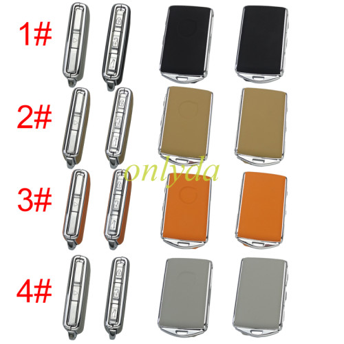 VOLVO remote replacement key shell Genuine Leather with logo , pls choose colors.