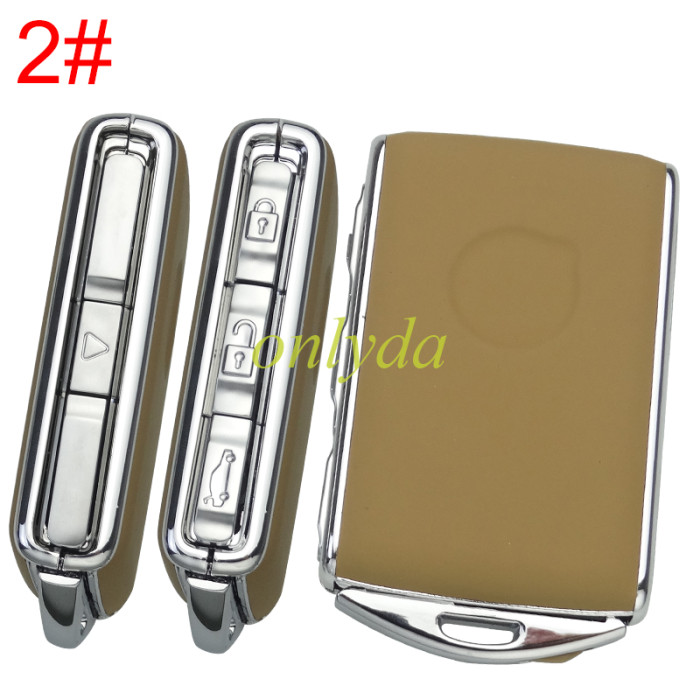 VOLVO remote replacement key shell Genuine Leather with logo , pls choose colors.