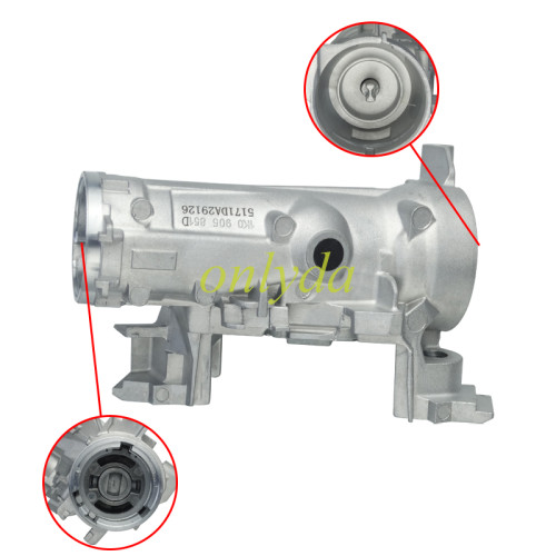 VW CADDY MK3 Golf MK5 ignition start switch steering lock  without logo  1K0 905 851 D use forTiguan Passat Sagitar Golf Skoda Octavia,Separate locking frame without head