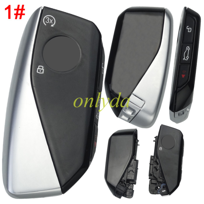 OEM BMW Remote Suitable for BMW U Classis smart remote with UWB chip control key 3+1 button key with 3X start function FCC ID: IYZBK1 CA  433MHZ  ID49 HITAG PRO PCF7953V Chip, pls choose button model : BK1 E033 with  IC J29D5C