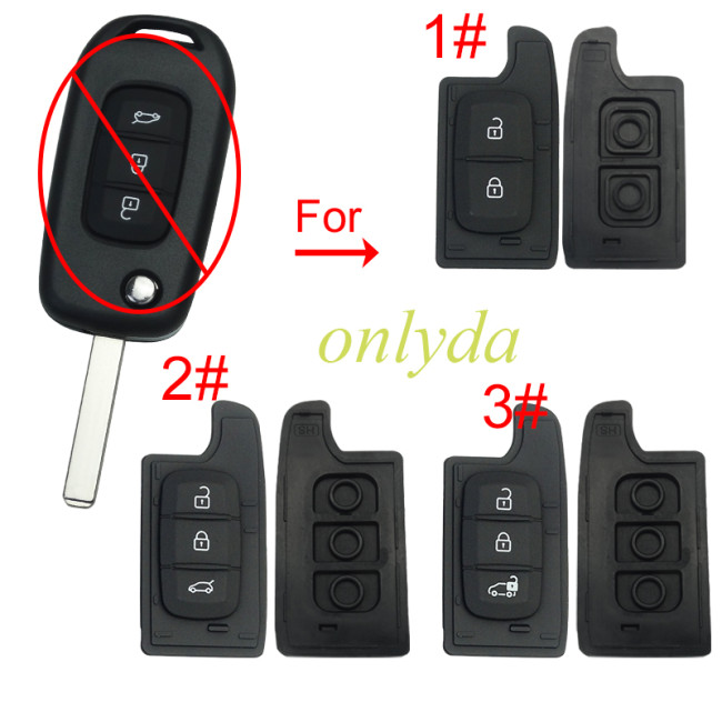 For Renault flip remote key Pad ,pls choose model