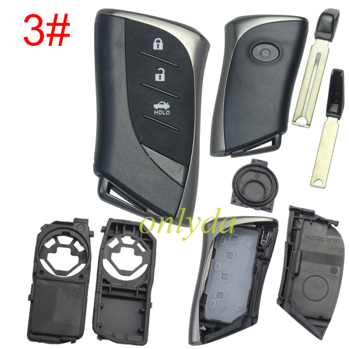 Lexus 2024 & 2025 New Lexus Models remote key blank with blade with logo  , pls choose button