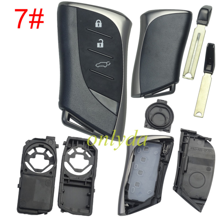Lexus 2024 & 2025 New Lexus Models remote key blank with blade without badge  , pls choose button
