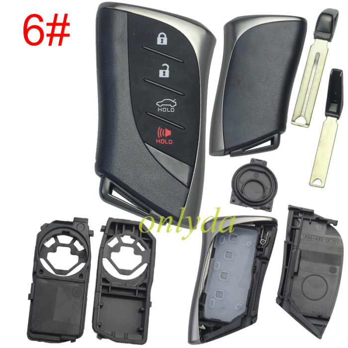 Lexus 2024 & 2025 New Lexus Models remote key blank with blade without badge  , pls choose button