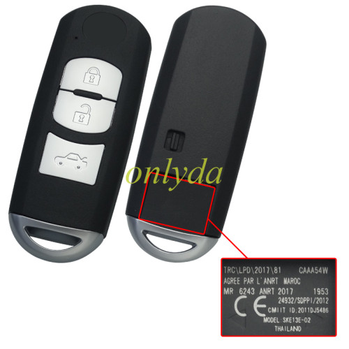 KYDZ universal remote key 3 button for Mazda style