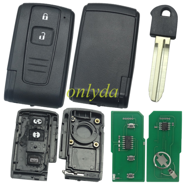 For Toyota Prius Corolla 2005-2011 2 button remote Key  with 433.92MHz ASK 4D70E CHIP P1:B4 B23TA