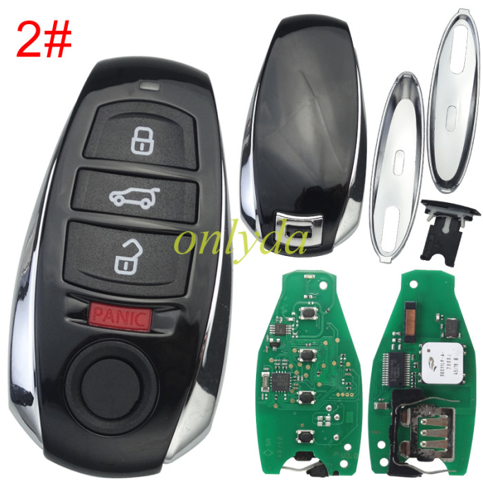 For VW Touareg keyless   2011-2017 Smart Remote Key 3Button  / 3+1 Buttons remote key with 315MHZ PCF7953A / PCF7945A HITAG 2
