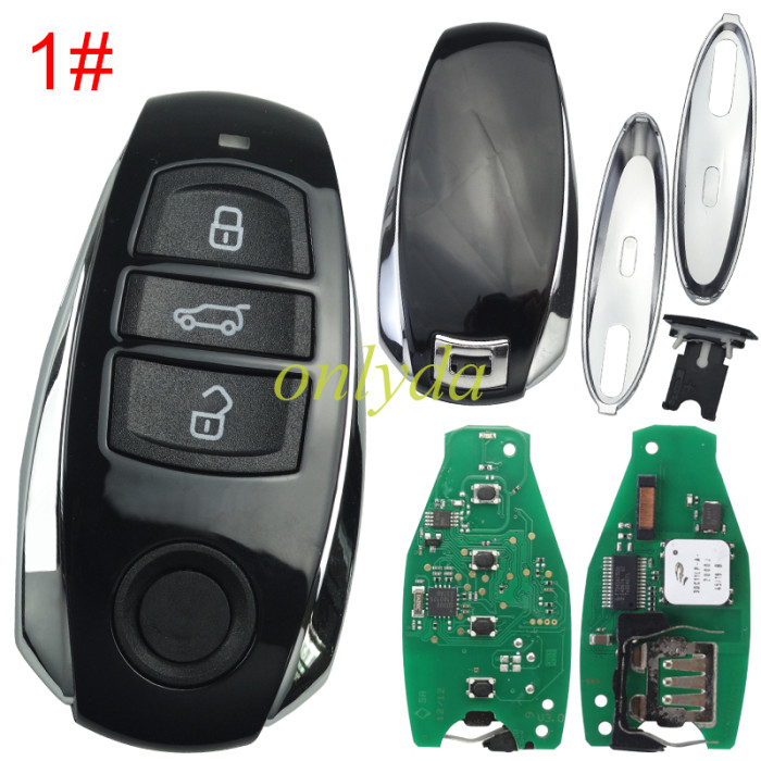For VW Touareg keyless   2011-2017 Smart Remote Key 3Button  / 3+1 Buttons remote key with 315MHZ PCF7953A / PCF7945A HITAG 2