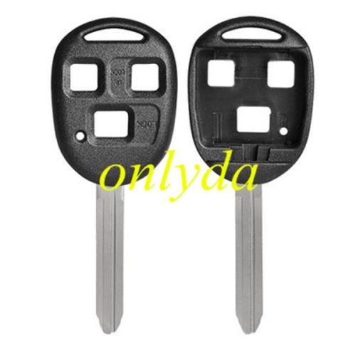 Free shipping from HK,10pcs/lot itopkey brand high quality Toyota upgrade 3 button key shell with TOY43-SH3 blade