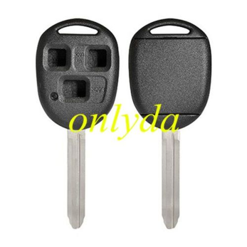 Free shipping from HK,10pcs/lot itopkey brand high quality Toyota upgrade 3 button key shell with TOY43-SH3 blade