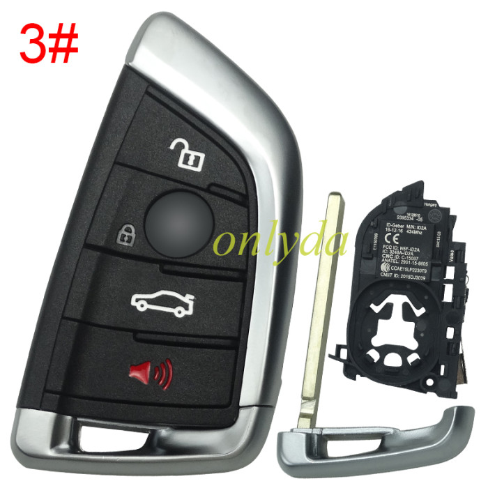 For BMW X5 /G series 3+1/4 button remote key shell , pls choose button type