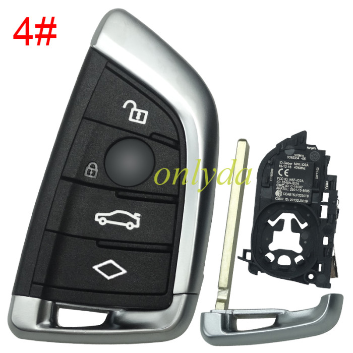For BMW X5 /G series 3+1/4 button remote key shell , pls choose button type