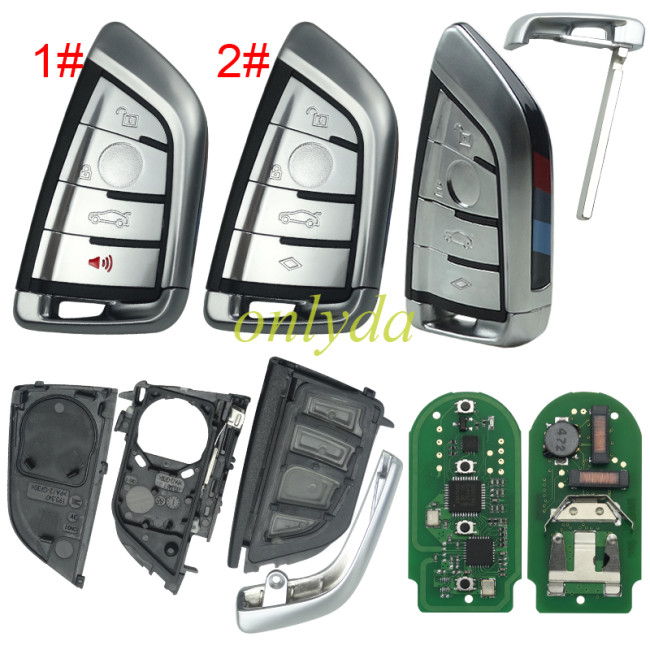 KYDZ  BMW style Universel Smart key RTZN01_DF_4, support BMW BDC3 immo, work with KYDZ stone machine/ Kydz Cube device [Buy 10pcs can activate the KYDZ BDC3 function for free].