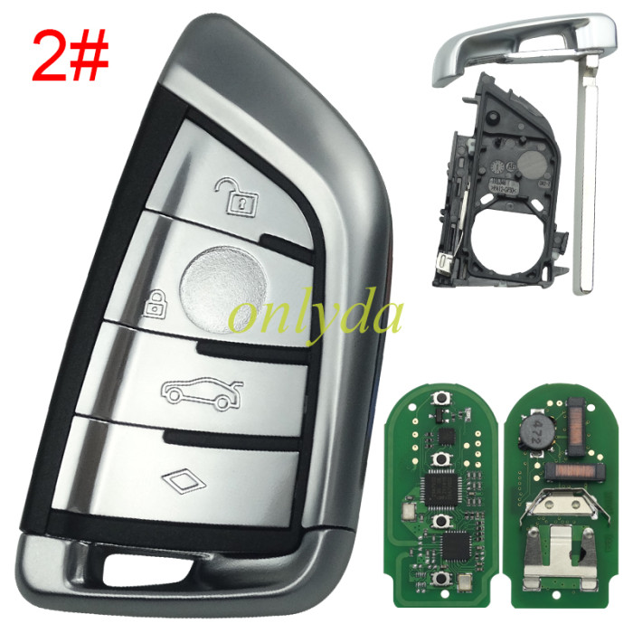 KYDZ  BMW style Universel Smart key RTZN01_DF_4, support BMW BDC3 immo, work with KYDZ stone machine/ Kydz Cube device [Buy 10pcs can activate the KYDZ BDC3 function for free].