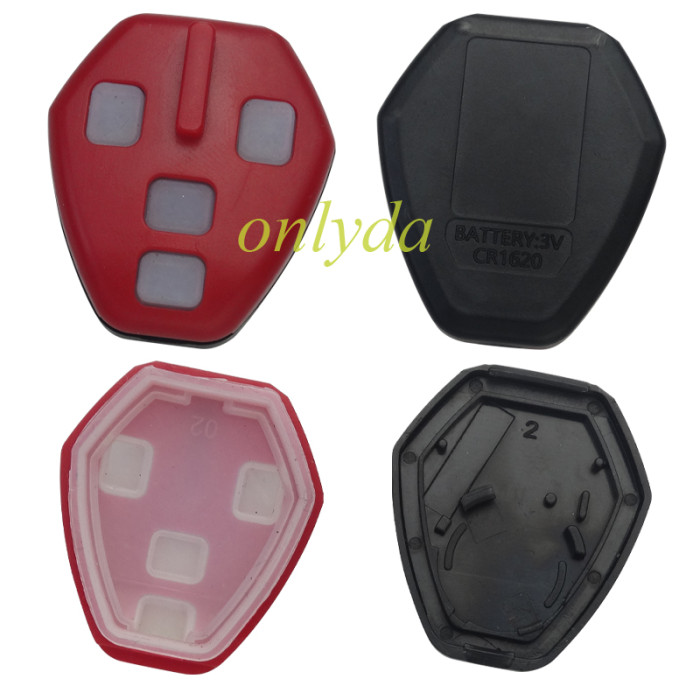 For Mitsubishi remote key shell with MIT11R/MIT8 blade With badge  with inner part key shell , pls choose button model